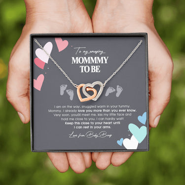 To My Mommy To Be, Never-ending Love From Baby Bump Necklace